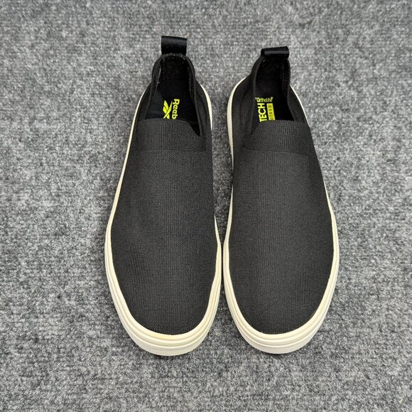 Reebok Onlux Slip On Shoes Women's 7.5 Black Athletic Stretch Comfort Sneakers - Picture 3 of 12